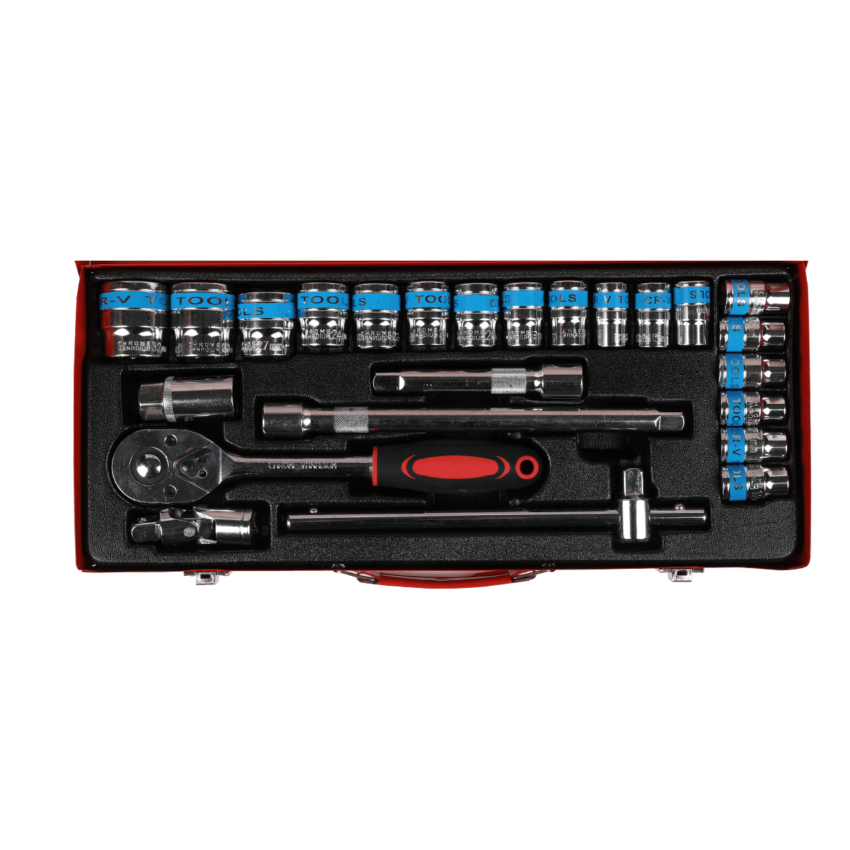 24 Pcs Ratchet Handle Socket Set Set Tool Set For Car Repair